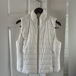 LOFT outlet ivory puffer vest